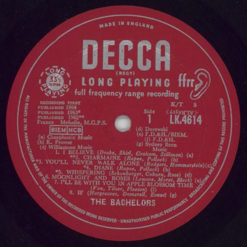 The Bachelors + 16 Great Songs vinyl LP album (LP record) UK BHLLPGR376660