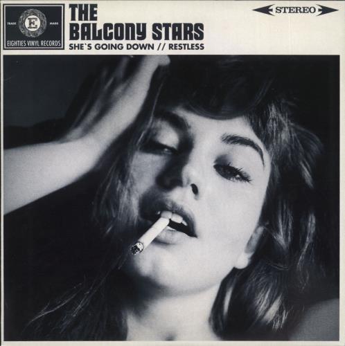 The Balcony Stars She's Going Down + Insert 7" vinyl single (7 inch record / 45) UK ZL707SH716943