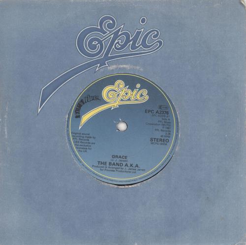 The Band A.K.A. Grace 7" vinyl single (7 inch record / 45) UK WX607GR733068
