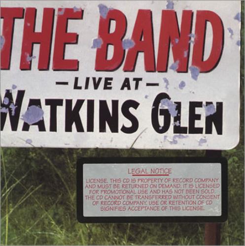 The Band Live At Watkins Glen CD album (CDLP) US T-BCDLI405153