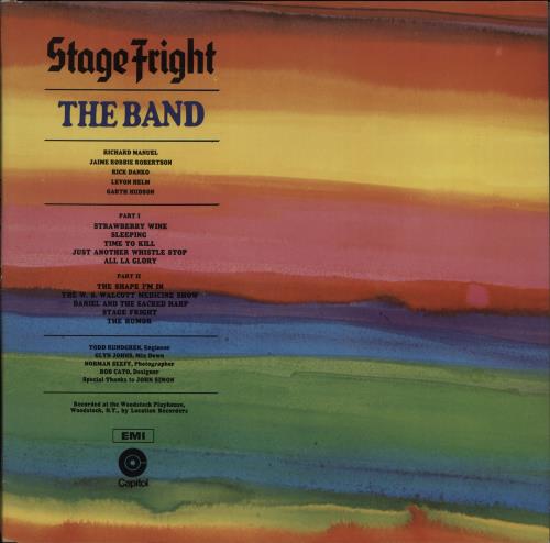 The Band Stage Fright - 2nd vinyl LP album (LP record) UK T-BLPST674229