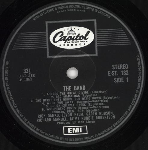The Band The Band - 1st - EX vinyl LP album (LP record) UK T-BLPTH721382