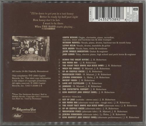 The Band The Band CD album (CDLP) UK T-BCDTH621199