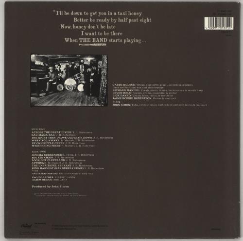 The Band The Band vinyl LP album (LP record) UK T-BLPTH738763