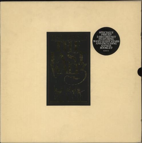 The Band The Last Waltz - 2nd - EX - Sticker 3-LP vinyl record set (Triple LP Album) UK T-B3LTH872701