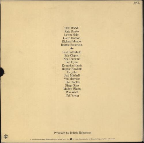 The Band The Last Waltz - 2nd - EX - Sticker 3-LP vinyl record set (Triple LP Album) UK T-B3LTH872701