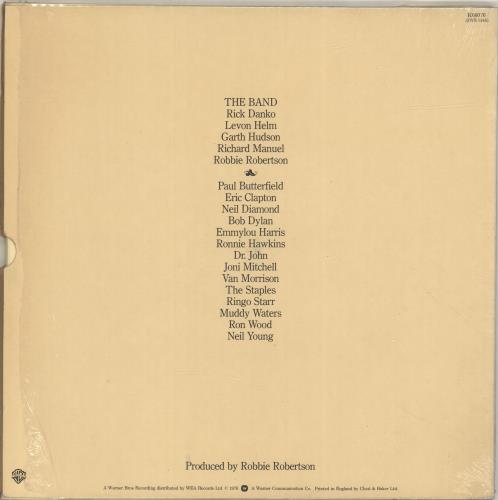 The Band The Last Waltz - 2nd 3-LP vinyl record set (Triple LP Album) UK T-B3LTH512643