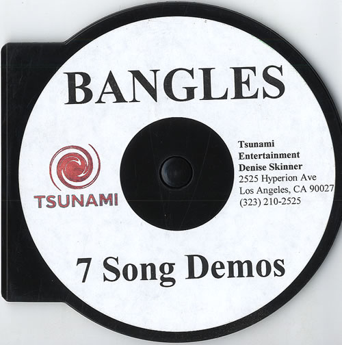 The Bangles 7 Song Demos CD-R acetate US BGLCRSO552267