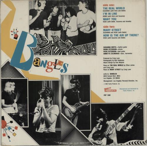 The Bangles Bangles 12" vinyl single (12 inch record / Maxi-single) US BGL12BA181090