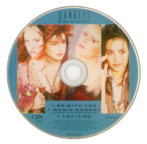 The Bangles Be With You CD single (CD5 / 5") UK BGLC5BE30676