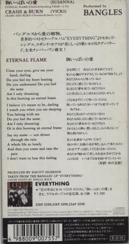 The Bangles Eternal Flame 3" CD single (CD3) Japanese BGLC3ET138513