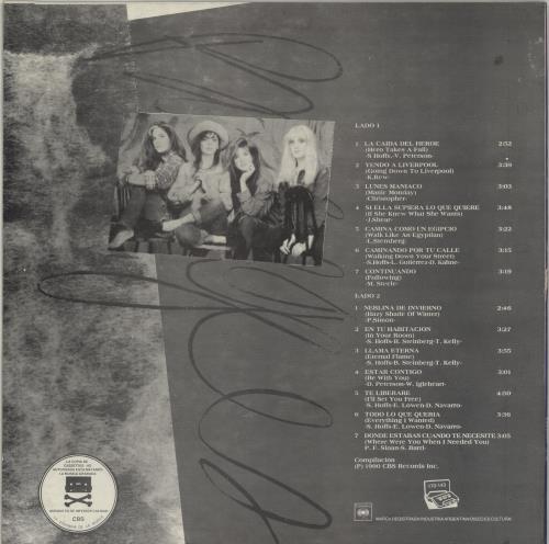 The Bangles Grandes Exitos vinyl LP album (LP record) Argentinean BGLLPGR676320