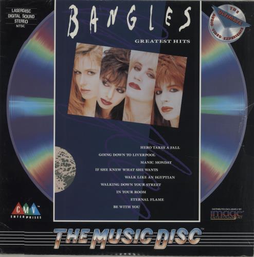 The Bangles Greatest Hits laserdisc / lazerdisc US BGLLZGR676302