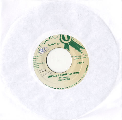 The Bassies Things A Come To Bump 7" vinyl single (7 inch record / 45) Jamaican BX207TH563528