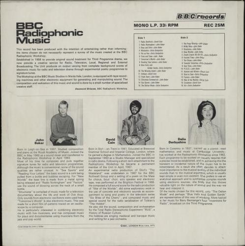 The BBC Radiophonic Workshop BBC Radiophonic Music vinyl LP album (LP record) UK RW0LPBB660461