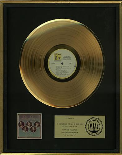 The Beach Boys 15 Big Ones award disc US BBOAWBI262037
