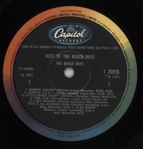 The Beach Boys Best Of The Beach Boys vinyl LP album (LP record) UK BBOLPBE70973