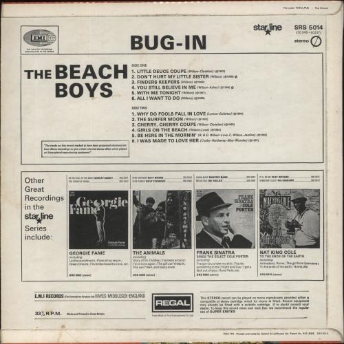 The Beach Boys Bug-In vinyl LP album (LP record) UK BBOLPBU77555