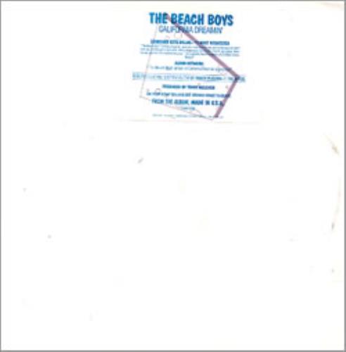 The Beach Boys California Dreamin' 12" vinyl single (12 inch record / Maxi-single) US BBO12CA149031