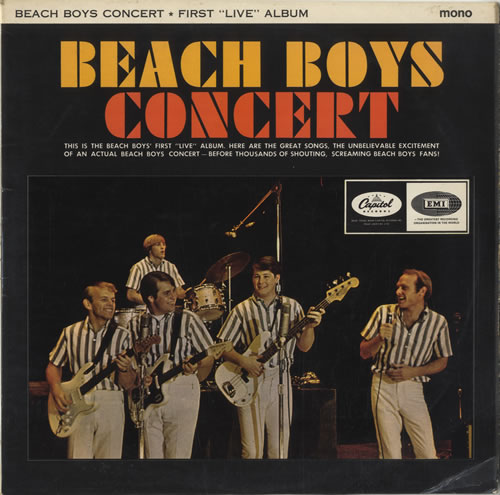The Beach Boys Concert - Autographed vinyl LP album (LP record) UK BBOLPCO525757