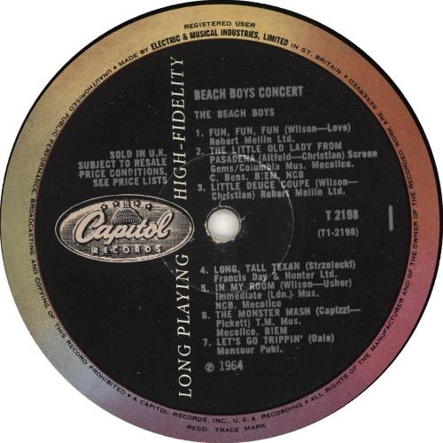 The Beach Boys Concert - EX vinyl LP album (LP record) UK BBOLPCO707429