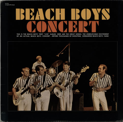 The Beach Boys Concert vinyl LP album (LP record) US BBOLPCO603348