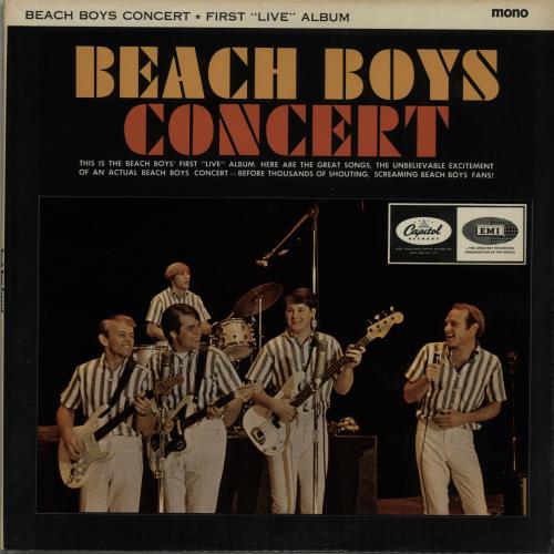 The Beach Boys Concert vinyl LP album (LP record) UK BBOLPCO646536