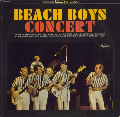 The Beach Boys Concert vinyl LP album (LP record) German BBOLPCO806934