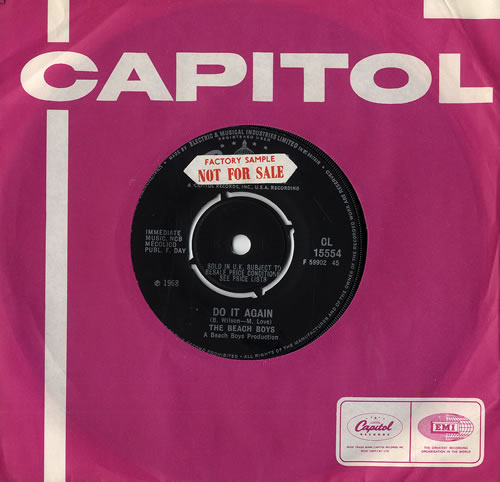 The Beach Boys Do It Again - factory sample 7" vinyl single (7 inch record / 45) UK BBO07DO481122