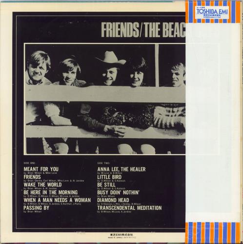 The Beach Boys Friends vinyl LP album (LP record) Japanese BBOLPFR300154