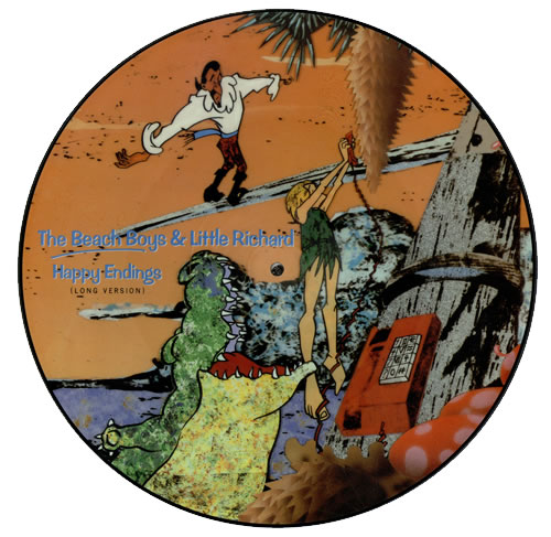 The Beach Boys Happy Endings 12" vinyl picture disc (12 inch picture record) UK BBO2PHA47372