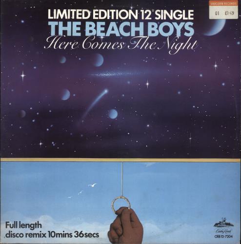 The Beach Boys Here Comes The Night 12" vinyl single (12 inch record / Maxi-single) UK BBO12HE119802