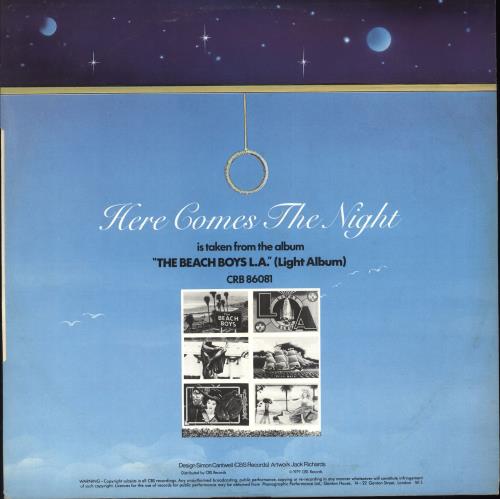 The Beach Boys Here Comes The Night 12" vinyl single (12 inch record / Maxi-single) UK BBO12HE119802