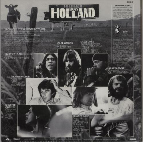 The Beach Boys Holland - 200g 2-LP vinyl record set (Double LP Album) US BBO2LHO754112