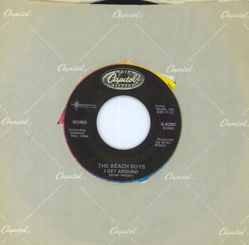 The Beach Boys I Get Around 7" vinyl single (7 inch record / 45) US BBO07IG805205