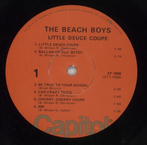 The Beach Boys Little Deuce Coupe vinyl LP album (LP record) US BBOLPLI860066