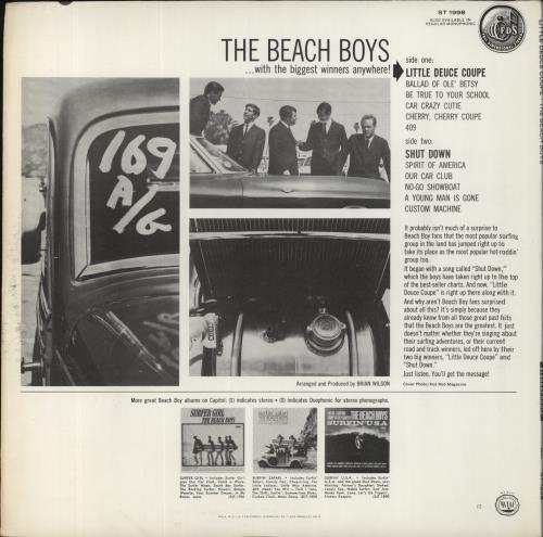The Beach Boys Little Deuce Coupe vinyl LP album (LP record) US BBOLPLI860066