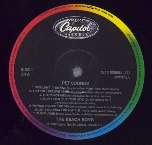 The Beach Boys Pet Sounds - 180gm - Open Shrink vinyl LP album (LP record) UK BBOLPPE822605