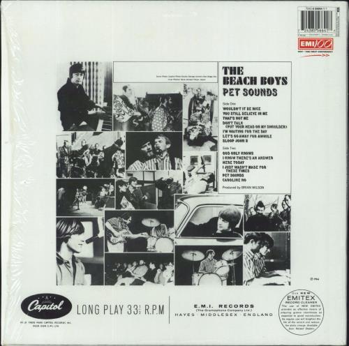 The Beach Boys Pet Sounds - 180gm - Open Shrink vinyl LP album (LP record) UK BBOLPPE822605