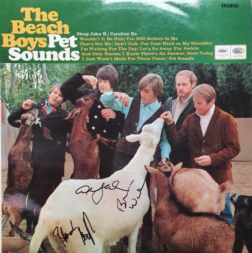 The Beach Boys Pet Sounds - Autographed + Extras vinyl LP album (LP record) UK BBOLPPE747480