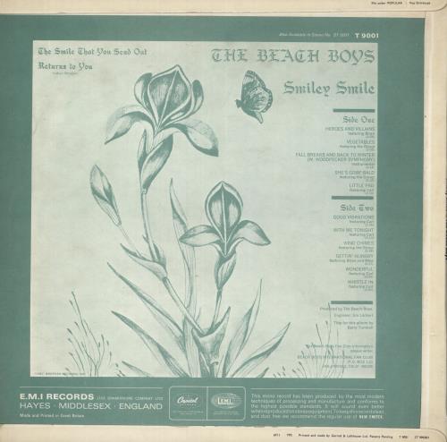 The Beach Boys Smiley Smile - EX vinyl LP album (LP record) UK BBOLPSM211224