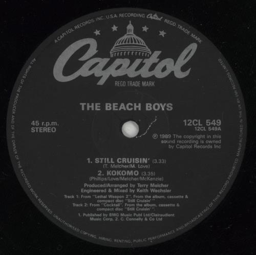 The Beach Boys Still Cruisin' 12" vinyl single (12 inch record / Maxi-single) UK BBO12ST55829