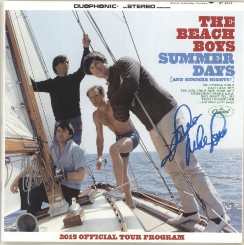 The Beach Boys Summer Days - 2015 Official Tour Program - Autographed tour programme UK BBOTRSU704333