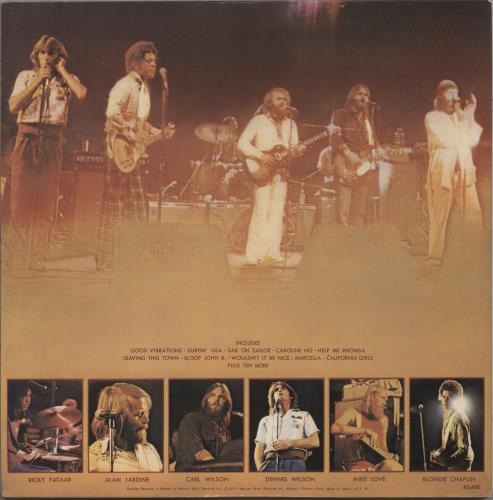 The Beach Boys The Beach Boys In Concert 2-LP vinyl record set (Double LP Album) Japanese BBO2LTH472178