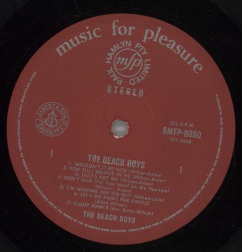 The Beach Boys The Fabulous Beach Boys vinyl LP album (LP record) Australian BBOLPTH887939