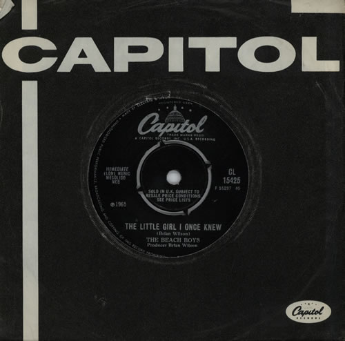 The Beach Boys The Little Girl I Once Knew 7" vinyl single (7 inch record / 45) UK BBO07TH572681