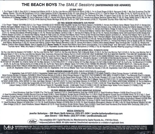 The Beach Boys The Smile Sessions 5-CD album set US BBO5CTH552840