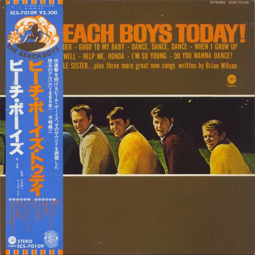 The Beach Boys Today! + Obi vinyl LP album (LP record) Japanese BBOLPTO821032