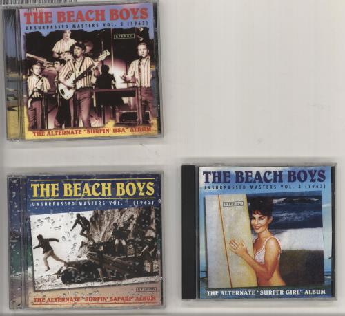 The Beach Boys Unsurpassed Masters Volumes 1, 2 & 3 3-CD album set (Triple CD) Luxembourg BBO3CUN725752