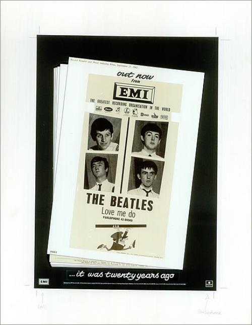 The Beatles ...It Was Twenty Years Ago - Music Week Ad artwork UK BTLARIT140214
